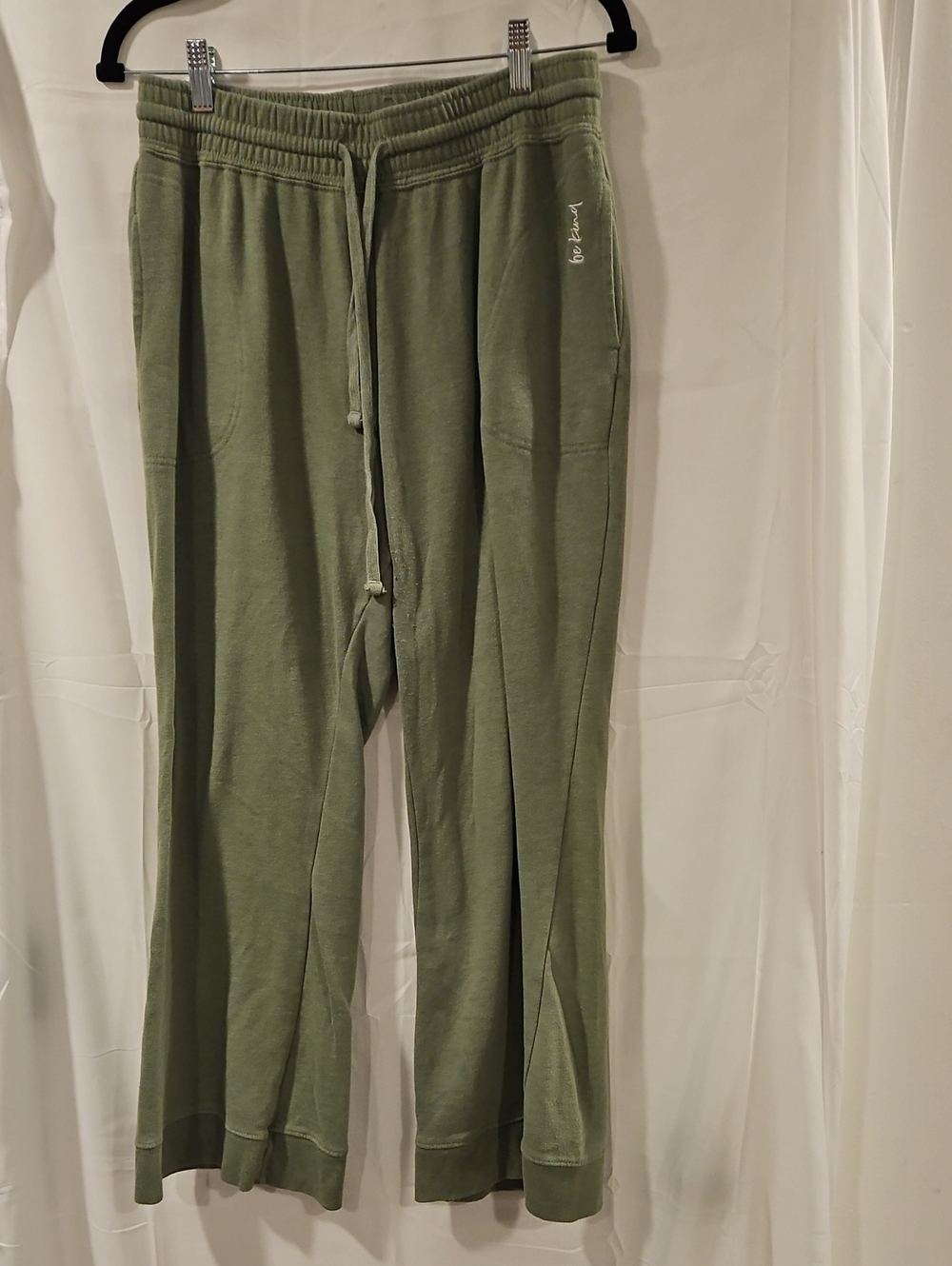 Ultra Flirt Olive Wide Leg Drawstring Lounge Pants